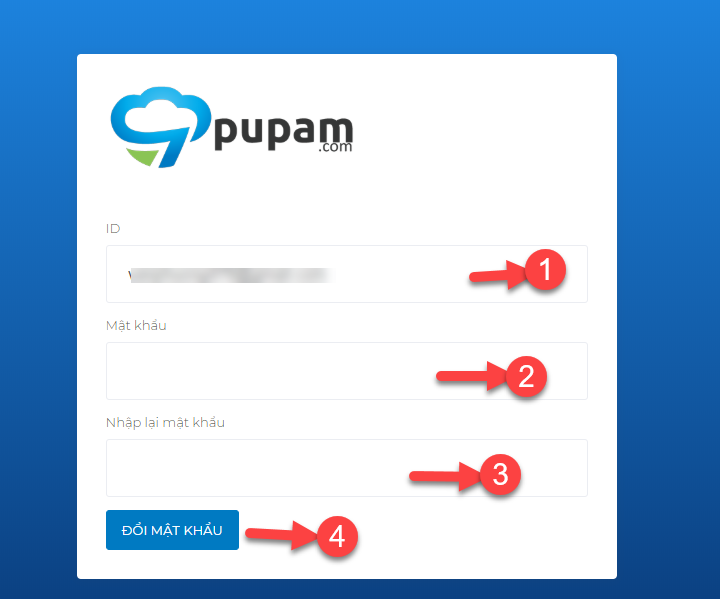 Hướng dẫn khôi phục mật khẩu tại Pupam