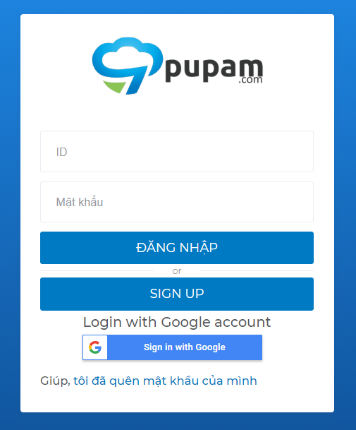 Hướng dẫn thay đổi thông tin người dùng tại hệ thống Pupam