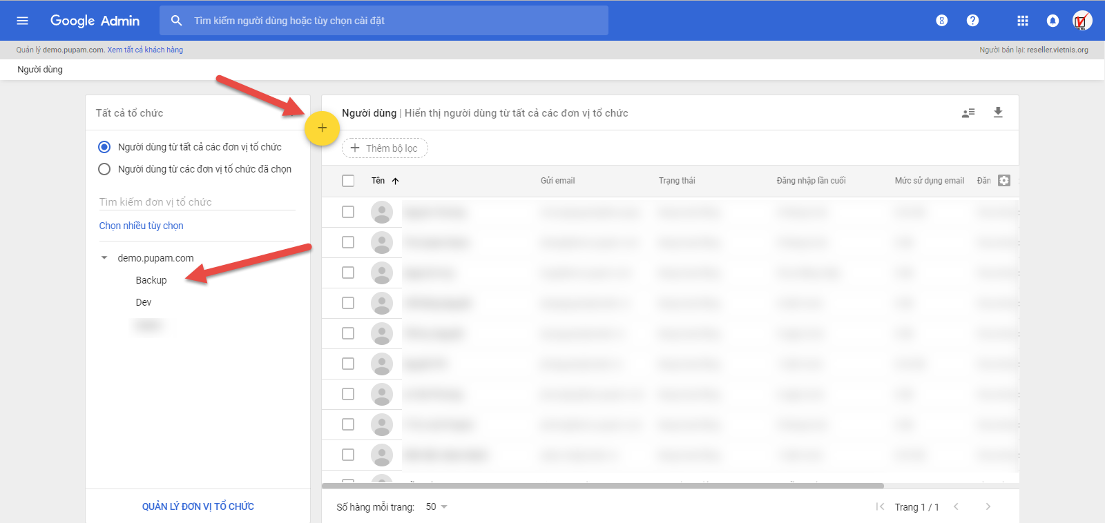 Thêm mới user G Suite từ Admin Console