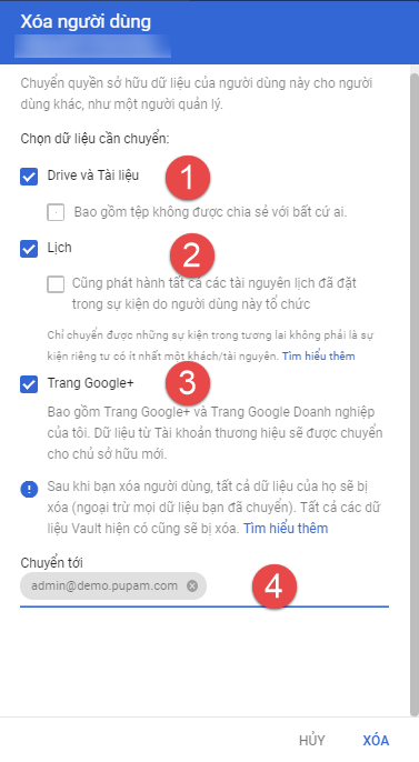 Hướng dẫn xóa tài khoản G Suite không sử dụng trong Admin Console