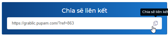 Hướng dẫn chia sẻ link affiliate trong hệ thống Pupam