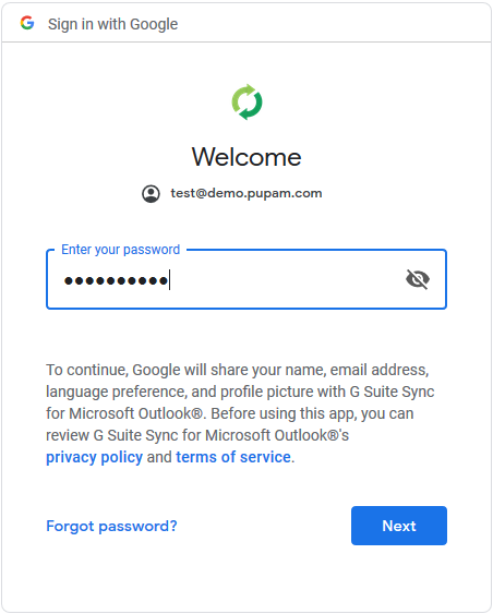 Hướng dẫn sử dụng G Suite Sync cho Outlook
